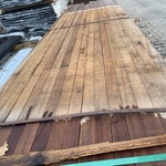 Ca. 70x Angelim Pedra palen fijnbezaagd, 52x52mm, lengte 2/335cm, 68/3